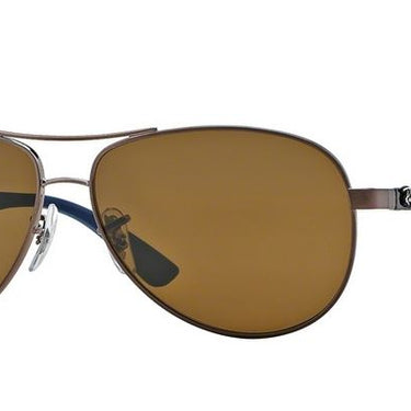 Ray-Ban TECH CARBON FIBRE RB8313 014/N6 Bruin-Kristal Gepolariseerd Bruin