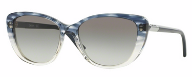 DKNY Zonnebril DY4121 366111 Gradiënt Striped Grey Blue