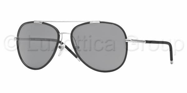 Burberry zonnebril BE3078J 100587 Zilver mat-zwart